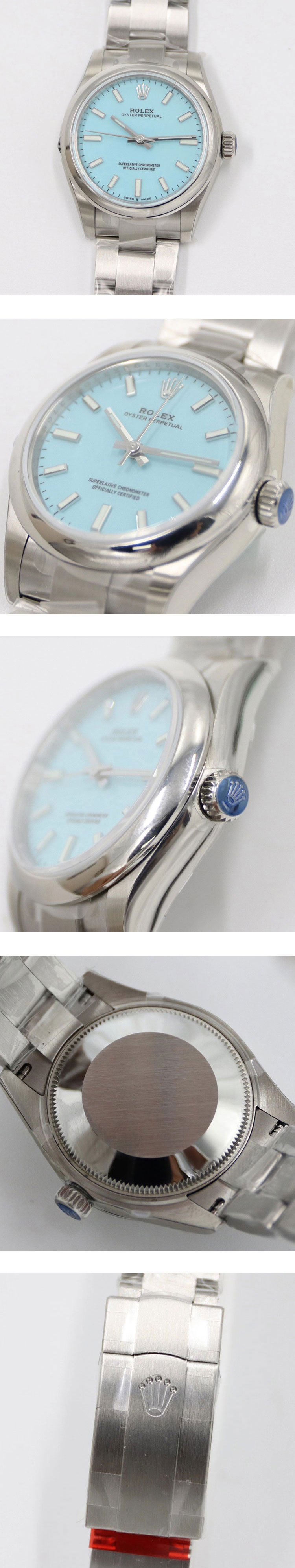 高品質ロレックスコピー M277200-0007 オイスター パーペチュアル 31mm ターコイズブルー 最安値挑戦