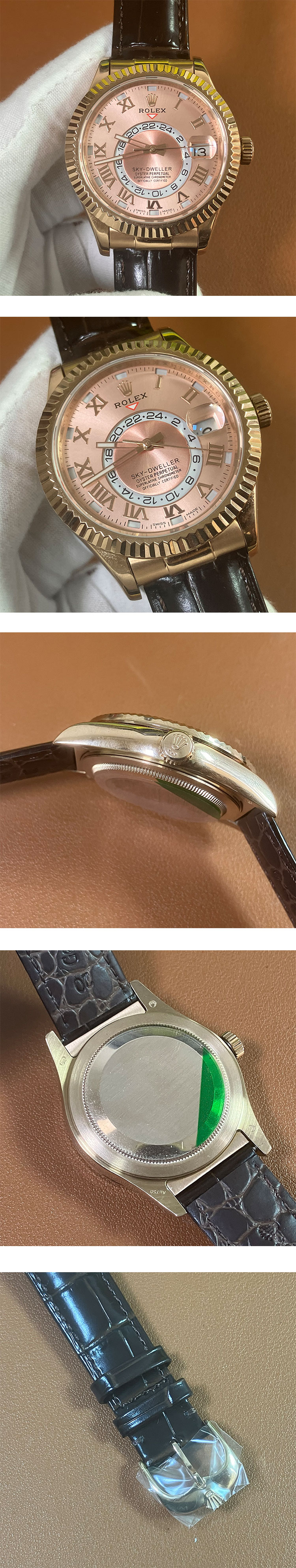 送料無料ロレックス スカイドゥエラー M326135-0004 ピンク 42mm ブランドスーパーコピー