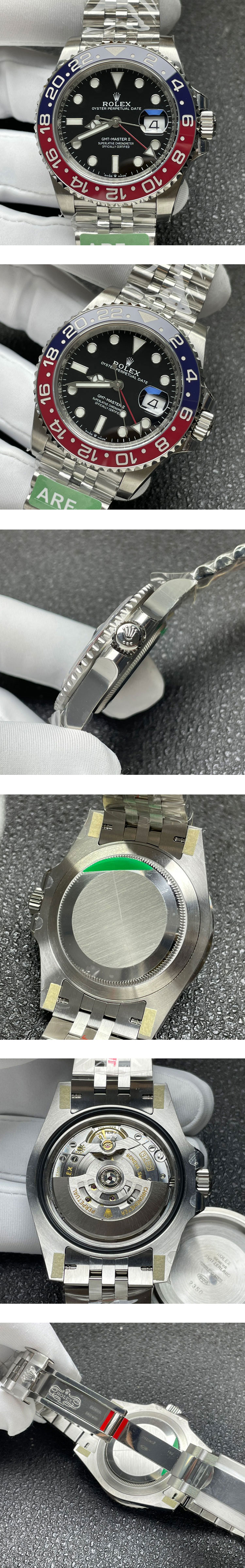 ARF工場最高のロレックスコピーM126710BLRO-0002 GMTマスター Ⅱ 40mm 3285ムーブメント！最高精密
