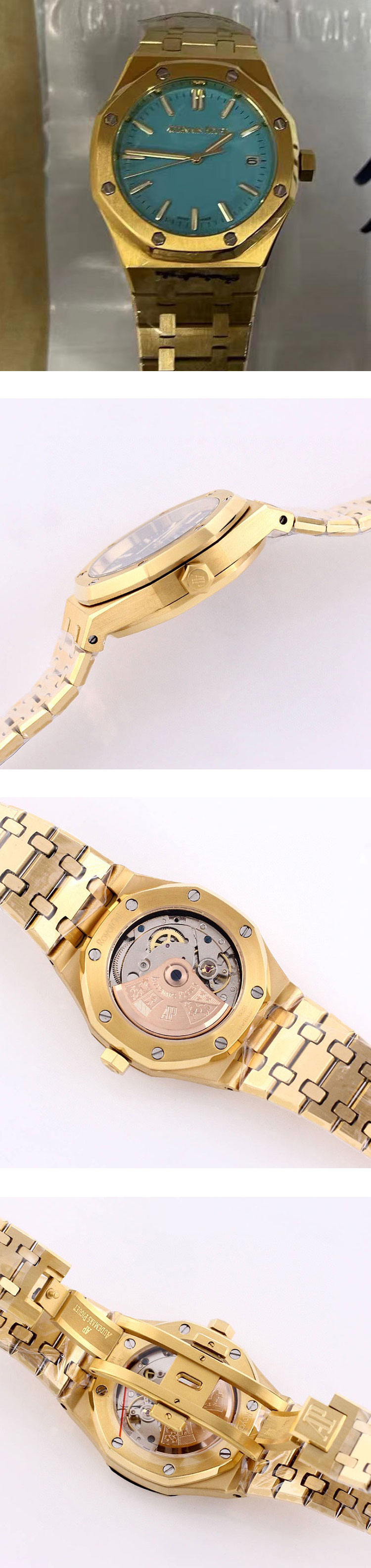 非常に良い オーデマピゲコピー ロイヤルオーク オートマティック 15550BA.OO.1356BA.01 ブルー 37mm