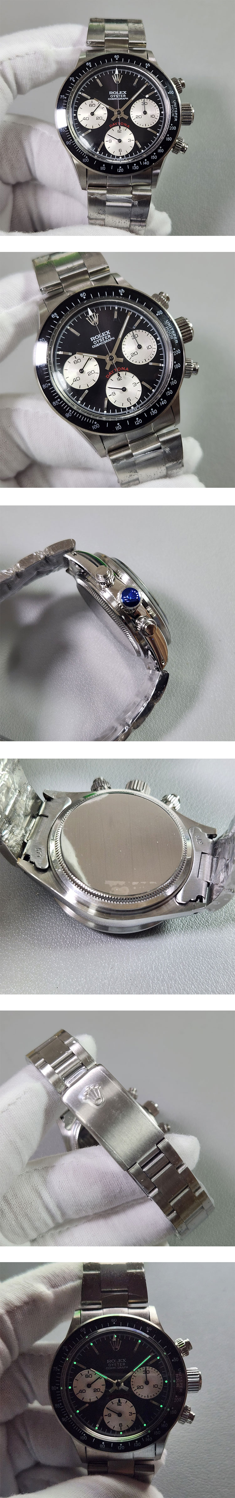 [Noob Factory]ロレックス 新品 デイトナ 6263 ブラック ビッグデイトナ,Cal.727手巻き