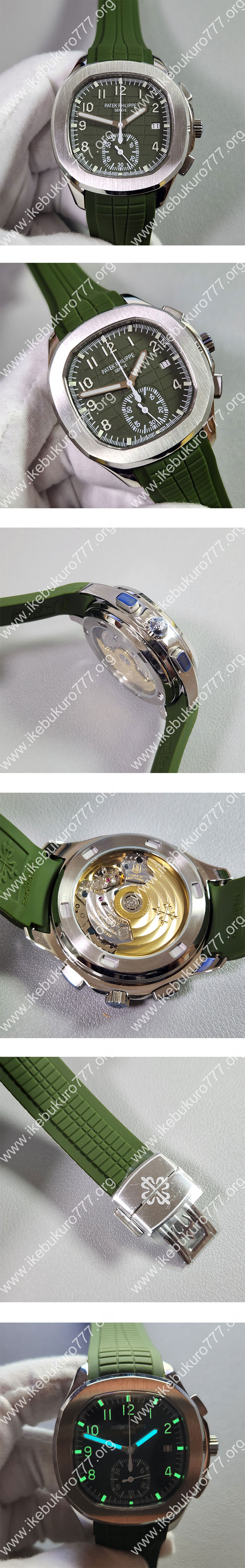 3K製 パテック・フィリップ アクアノート クロノグラフ 5968G-010 カーキグリーン 信頼の腕時計ストア