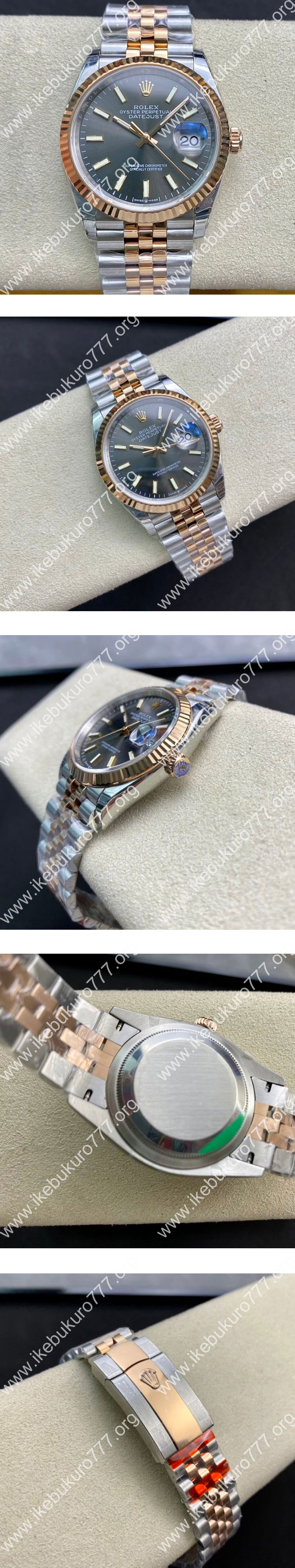 【GM工場】ロレックスコピー M126231-0013 デイトジャスト 36mm ダークロジウム