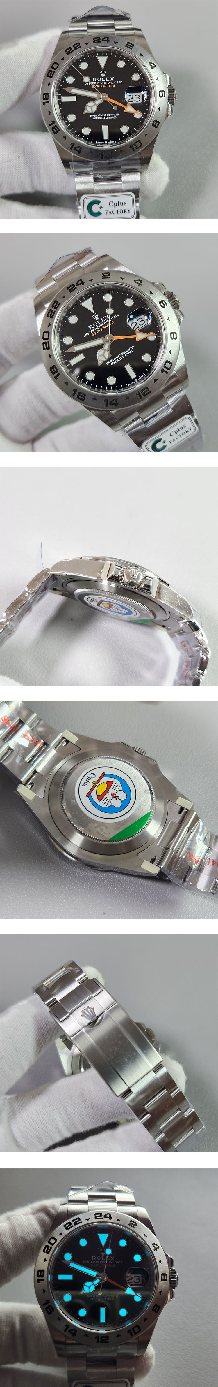 「C+製最高精密」ROLEXコピーM226570-0002 エクスプローラー II 42mm 3285搭載 Automatic スーパールミナス