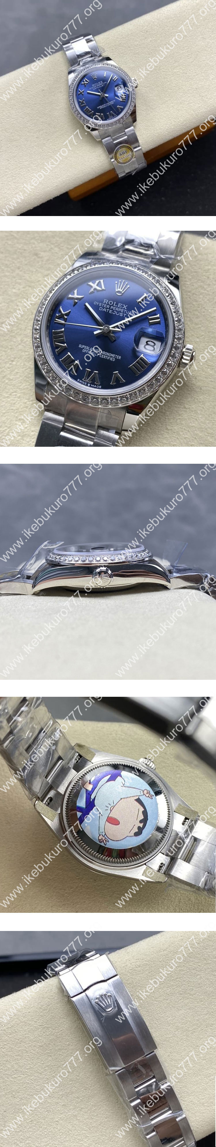 【ARF工場】ロレックスコピー M278384RBR-0038 デイトジャスト 31mm ブルー 2236搭載 優れた精度