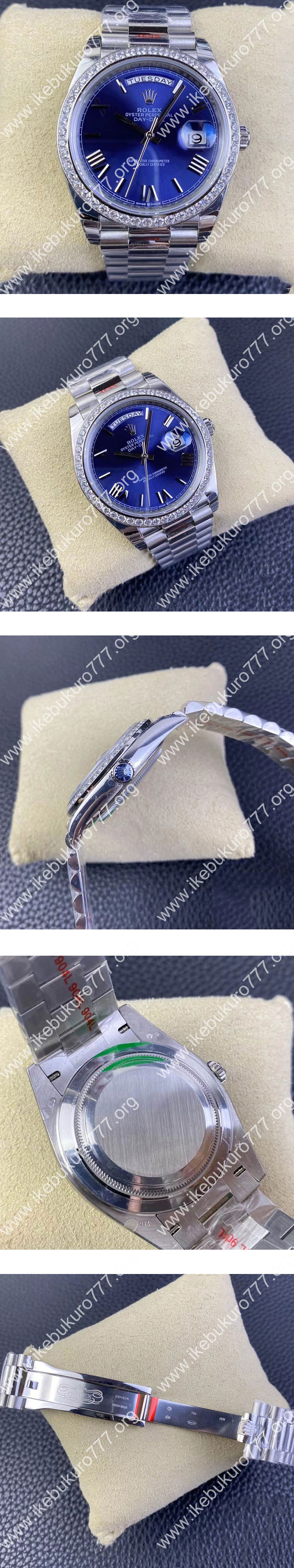 【GM工場スーパーコピー】ロレックス M228349RBR-0005 デイデイト 40mm 3255搭載 ブルー