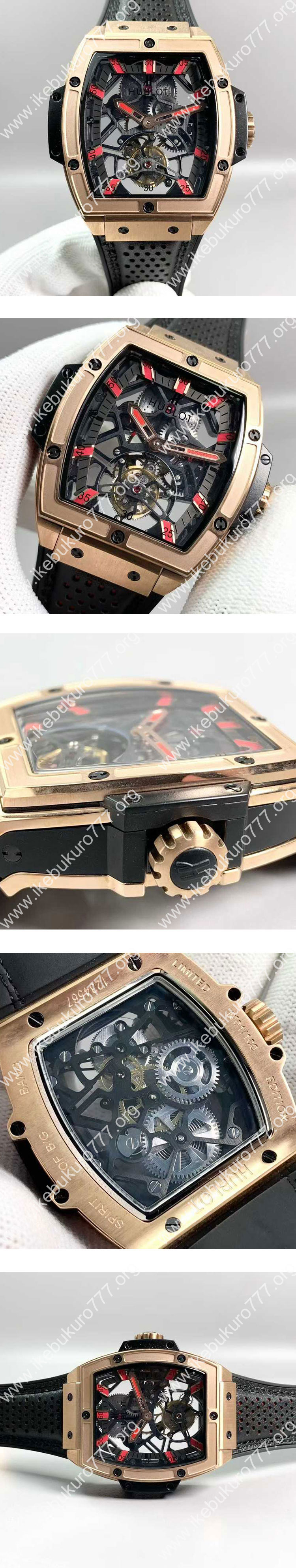 【JB製】 ウブロコピー トゥールビヨン バイ-アクシス レトログラード 906.OX.0123.VR.AES13 状態の良い品