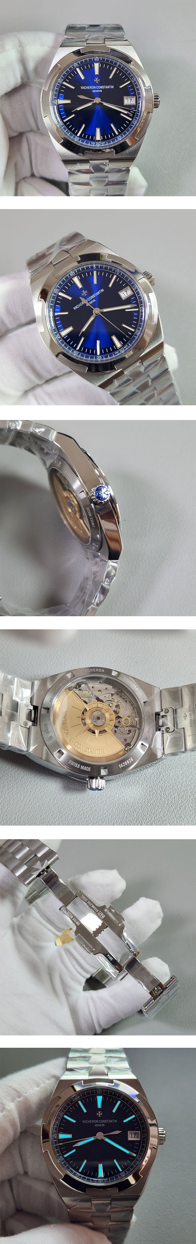 PPF製最高級ヴァシュロン・コンスタンタンコピー4500V/110A-B128 オーヴァーシーズ 41mm ブルー Cal.5100搭載! 超大人気