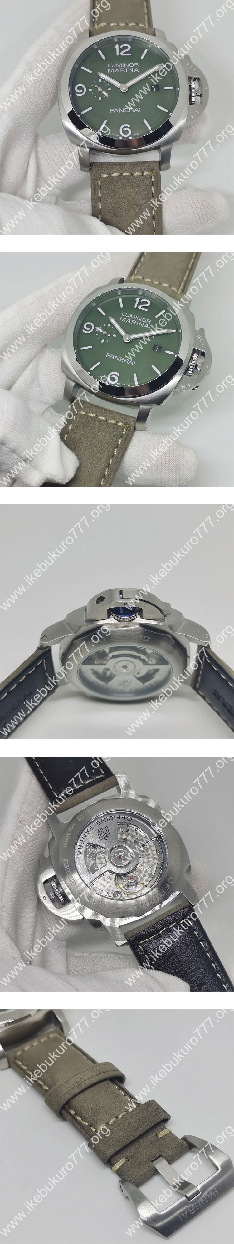 TT製 パネライコピー ルミノール マリーナ チタニオ Ref.PAM03325 グリーン文字盤