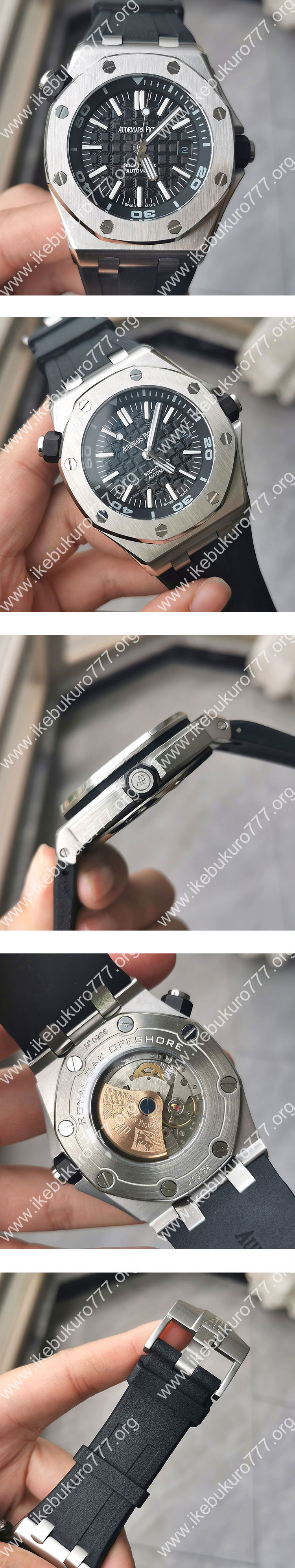 【5A工場】オーデマピゲコピー ロイヤルオーク オフショア ダイバー 15703ST.OO.A002CA.01 ブラック 最安値挑戦