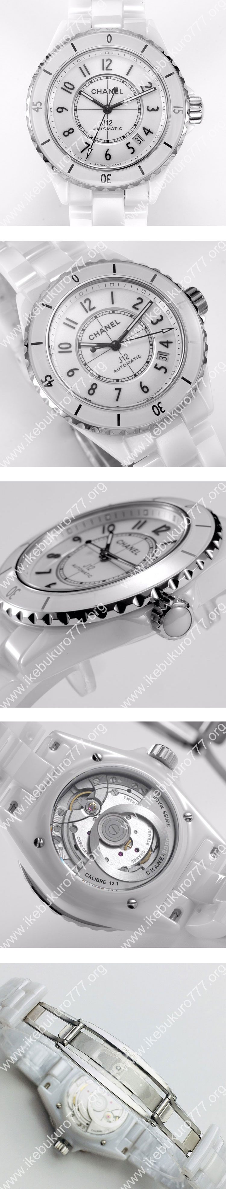 【J12工場】 シャネルコピー J12 H5700 ホワイト セラミック 38mm 贈り物用プレゼント