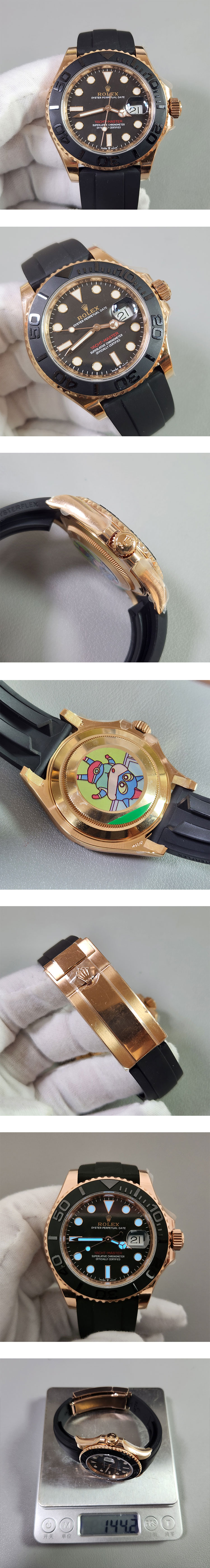 【ARF製加重版】ロレックスコピーM126655-00021 ヨットマスター 40mm ブラック文字盤 Cal.3235 最高の逸品