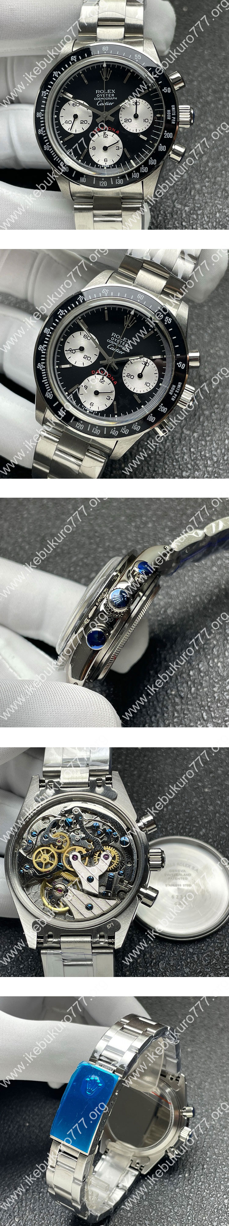 【TW工場】ロレックスコピー デイトナ6263 ブラック Cartier White Dial