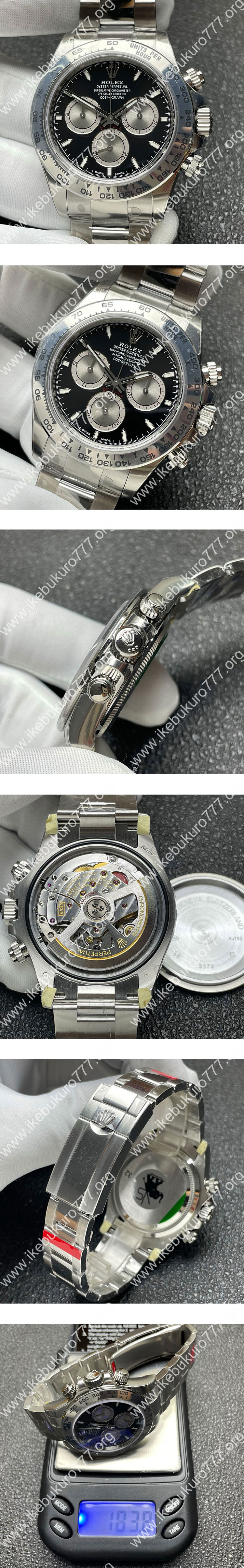 【VS工場出品】ロレックスコピー コスモグラフ デイト M126509-0001 ブラック 4131搭載