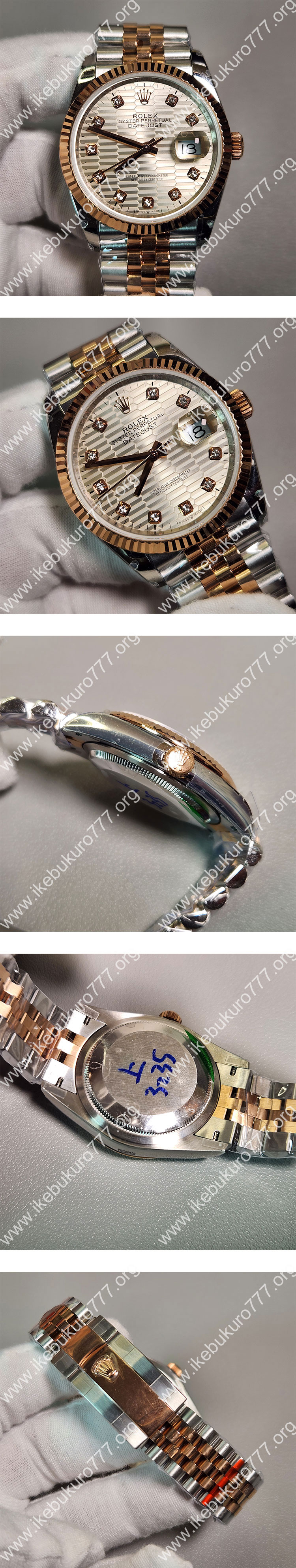 【極美品】 ロレックスコピー 126231 デイトジャスト 36mm シルバーフルーテッド 3235搭載 GM製レプリカ時計