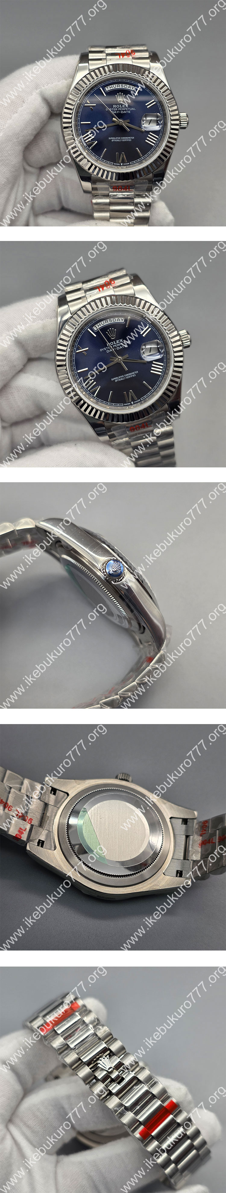 (AA製造工場)ロレックスコピー時計 デイデイト 228239 ブルー 最安値