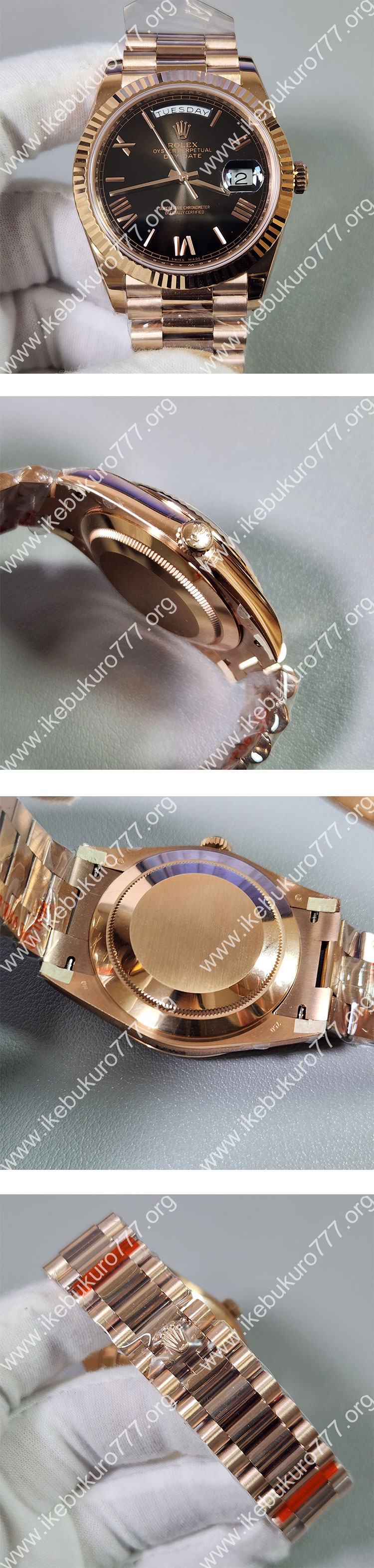SX製 ロレックスコピー M228235-0002 デイデイト 40mm チョコレート ローマ 3255搭載