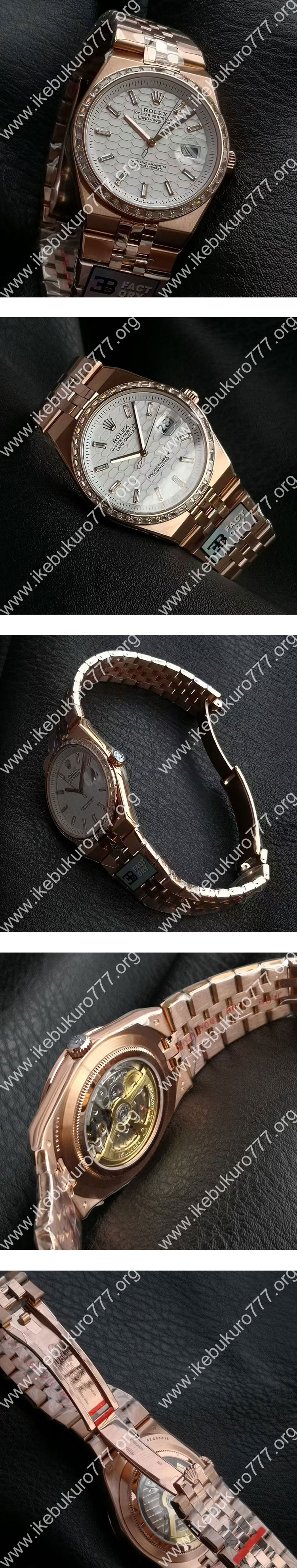 【EB工場 加重版】ロレックスコピー時計 127385TBR-0003 ランドドゥエラー 40mm シルバー