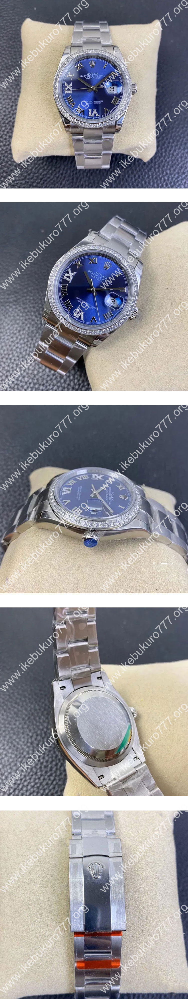 GM製 ブラック人気時計 ロレックスコピー デイトジャスト126284RBR 好評腕時計