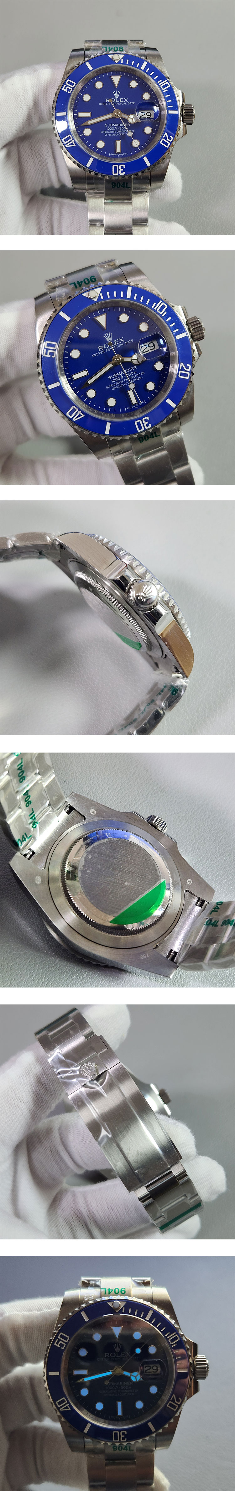 N級ロレックス サブマリーナー Asain 21600振動ムーブ搭載!116619LB-97209