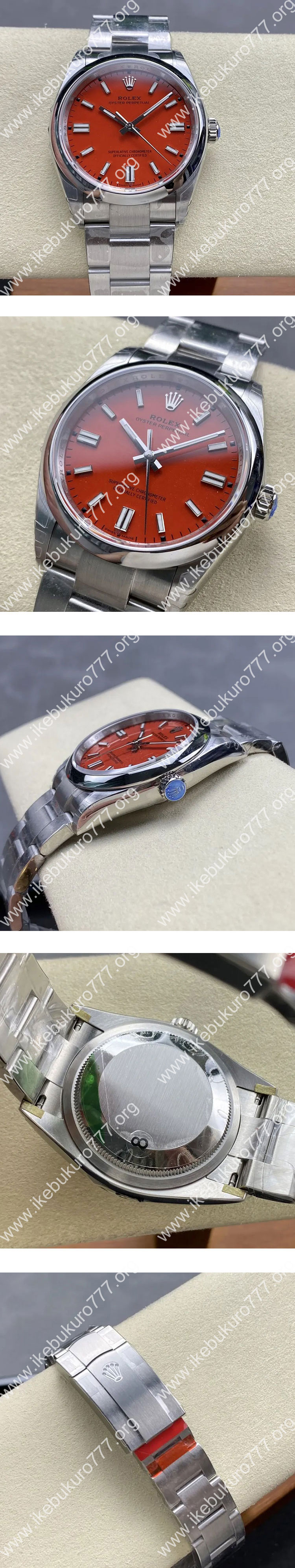 GM製スーパーコピー ロレックス 126000 オイスターパーペチュアル 36mm コーラルレッド 3230搭載！