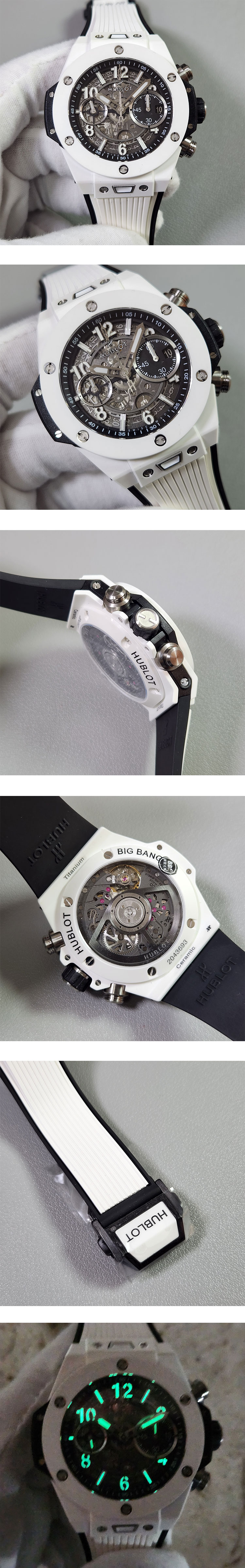 成功者の時計 ウブロ ビッグバン ウニコ 42mm ホワイトセラミック 441.HX.1171.RX 芸術性がある BBF製