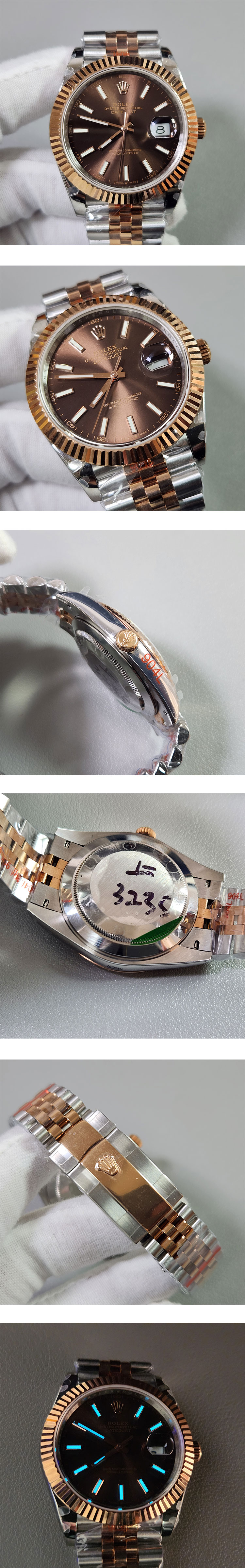 ハイランクGM製ロレックス デイトジャストコンビ型番M126331-0002  ケース径41mm
