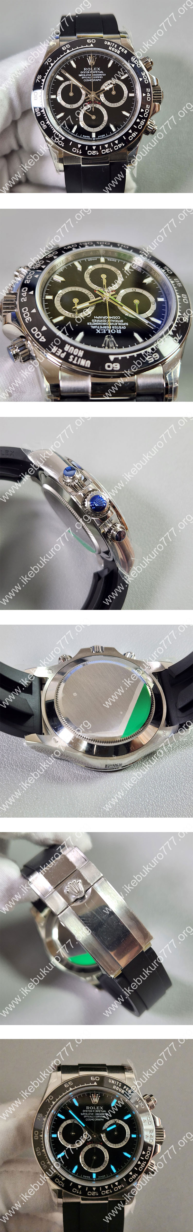 【TW製 】ロレックスコピー 126519LN コスモグラフデイトナ40mm ブラック 7750搭載