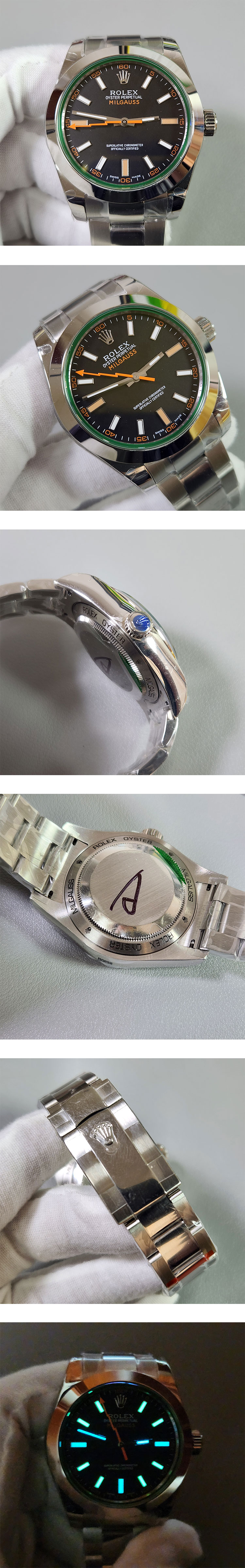 GMメーカー ロレックス 116400 ミルガウス Swiss 2836-2 ムーブメント