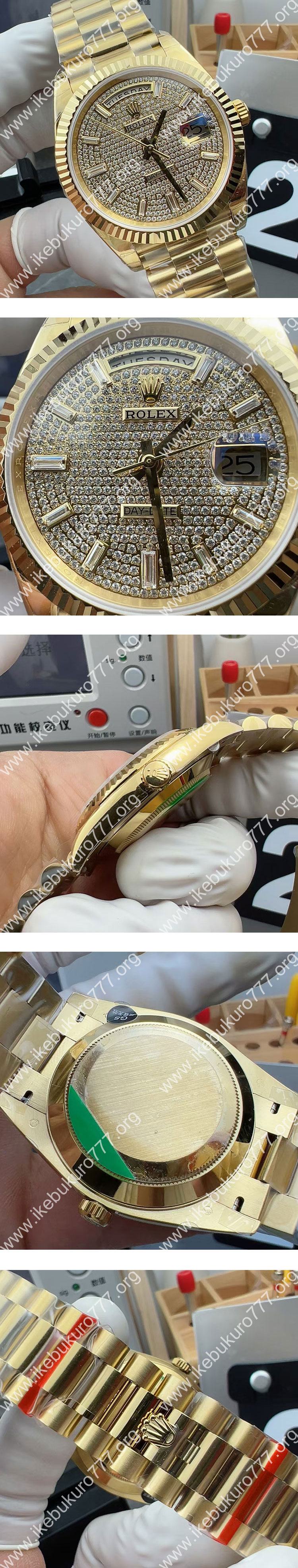 【加重版 GM製】 ロレックススーパーコピー 228238A デイデイト 40mm 全面ダイヤ文字盤