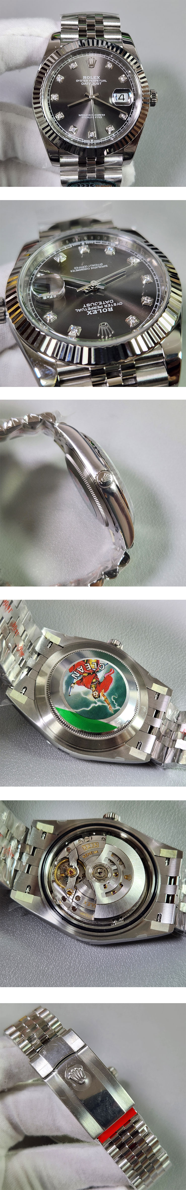 CLEAN製市場最高精密ロレックススーパーコピー時計 デイトジャスト126334G スレート 41mm 3235ムーブメント搭載