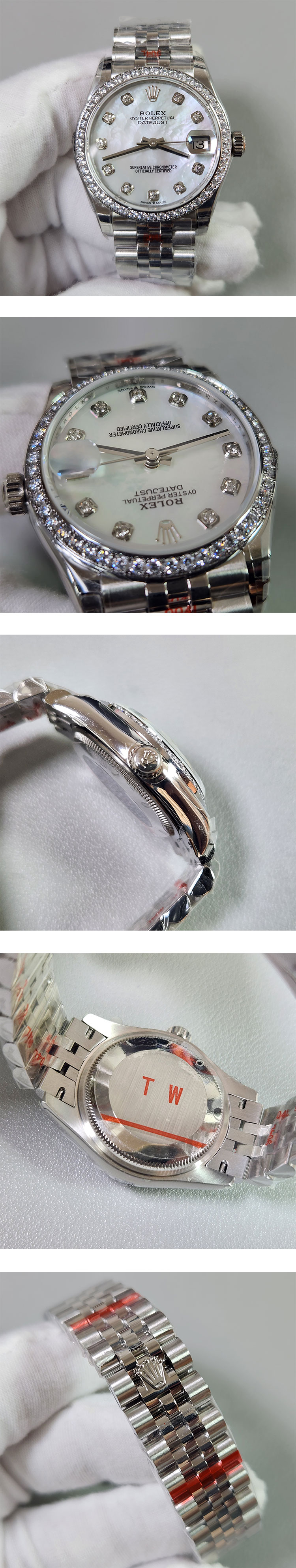 TW製 ロレックスコピー デイトジャスト278274 ホワイト 31mm 2824ムーブメント搭載！
