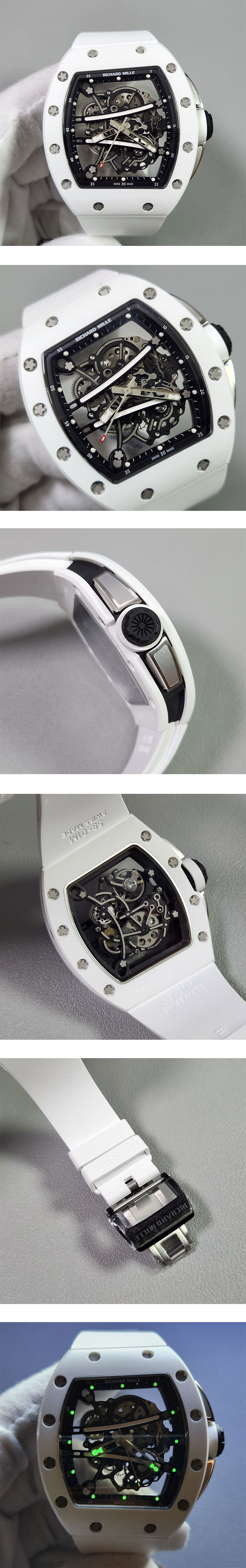 RM製最高精密 リシャール ミルコピー RM61-01 ヨハン・ブレイク ホワイト