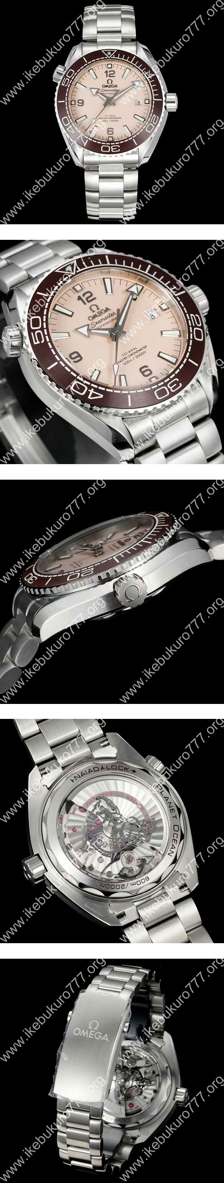 【TVS製】オメガコピー シーマスター プラネットオーシャン 43.5MM 215.32.44.21.09.001 ベージュ SS