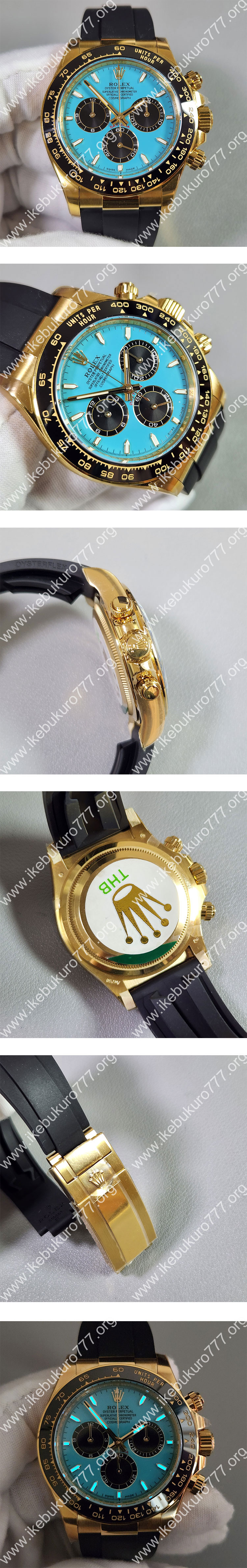 THB製 ロレックスコピーM126518LN-0014 コスモグラフデイトナ 40mm ターコイズブルー 4131搭載 最新品