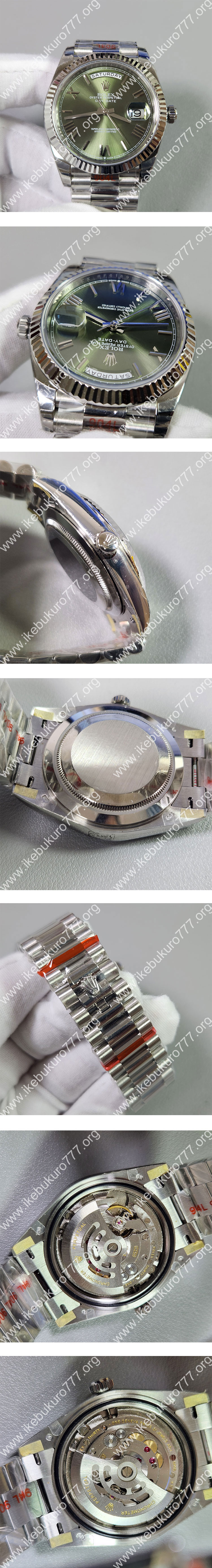XT工場 ロレックス人気コピー デイデイト 40mm 228239 オリーブグリーン