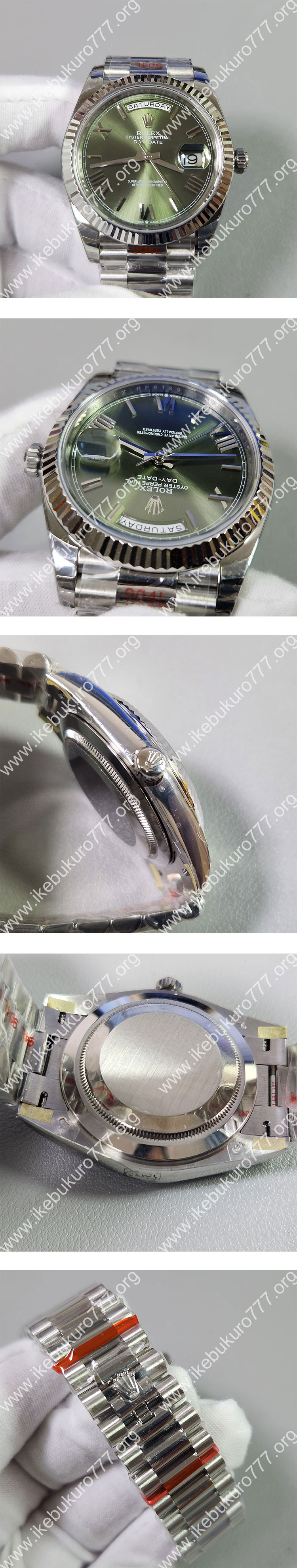 XT工場 ロレックス人気コピー デイデイト 40mm 228239 オリーブグリーン