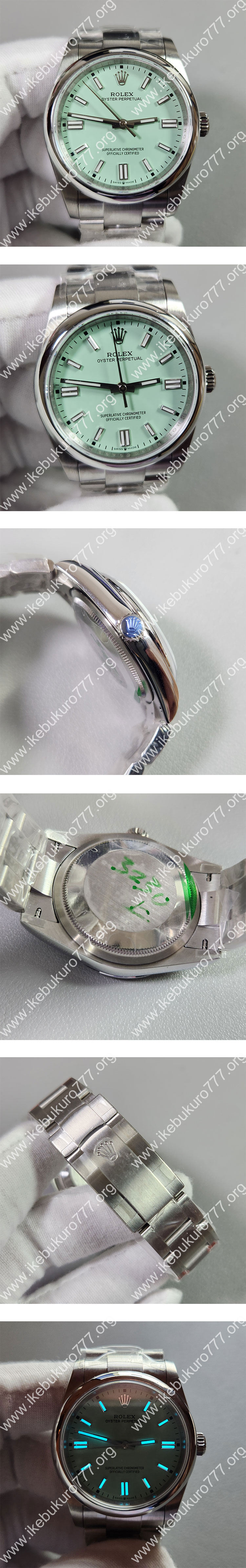 【GM製】 ロレックスコピー 126000-0011 オイスターパーペチュアル 36mm ピスタチオグリーン 3230搭載