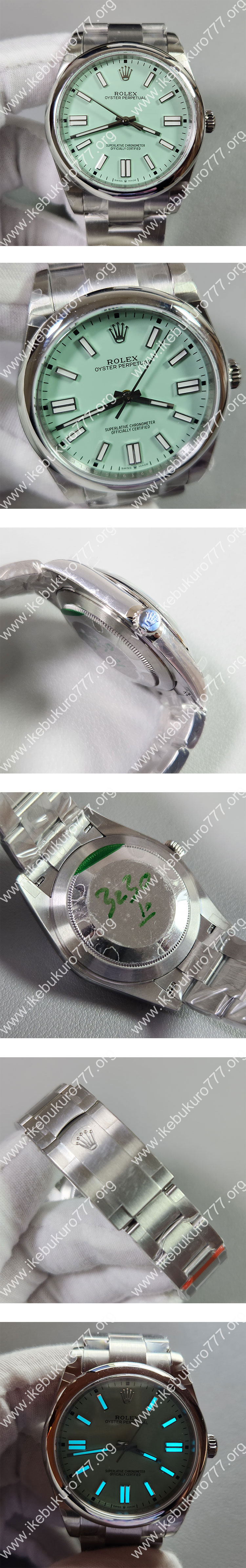 【GM製 3230搭載】ロレックスコピー 134300 オイスターパーペチュアル 41mm ピスタチオグリーン
