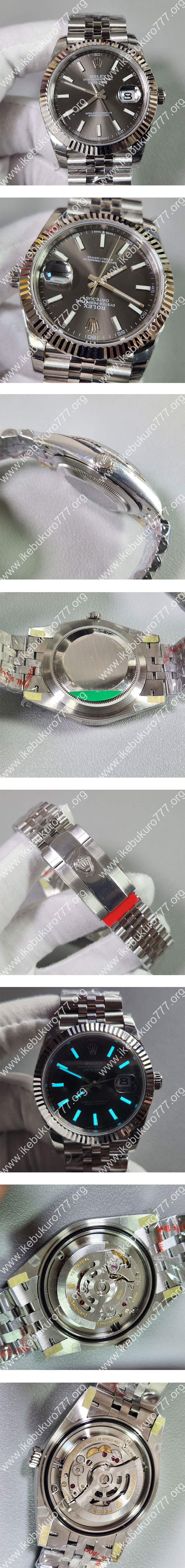 【XT製 最安値】人気ロレックスコピー デイトジャスト M126334-0014 グレー 優れた精度