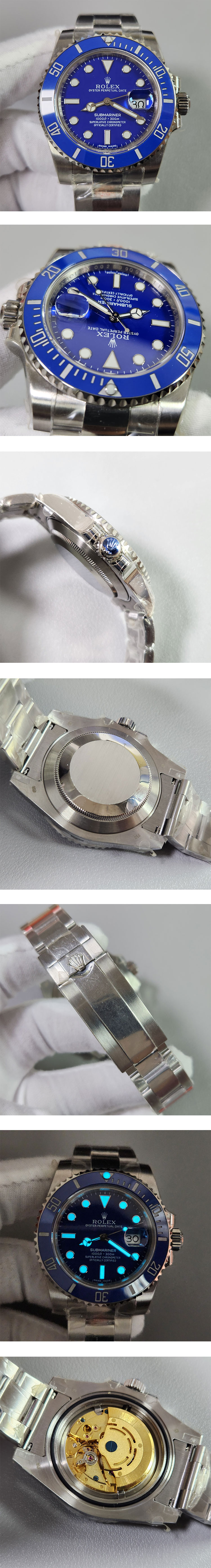 ロレックス サブマリーナー 116619LB,Asian 21600振動 オートマティック(自動巻き)( Noob工場最高製品)