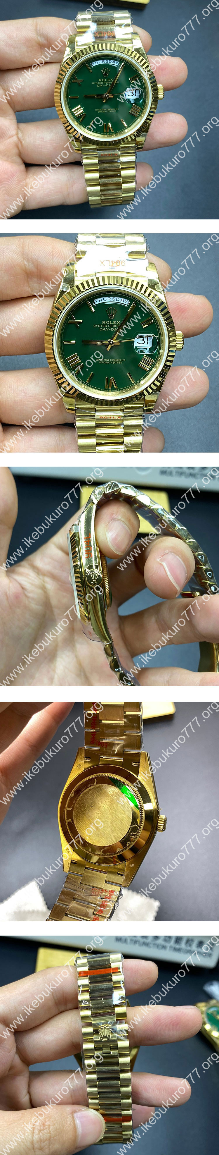 GM工場 ロレックススーパーコピー 228238 デイデイト 40mm グリーン 3255搭載 高品質