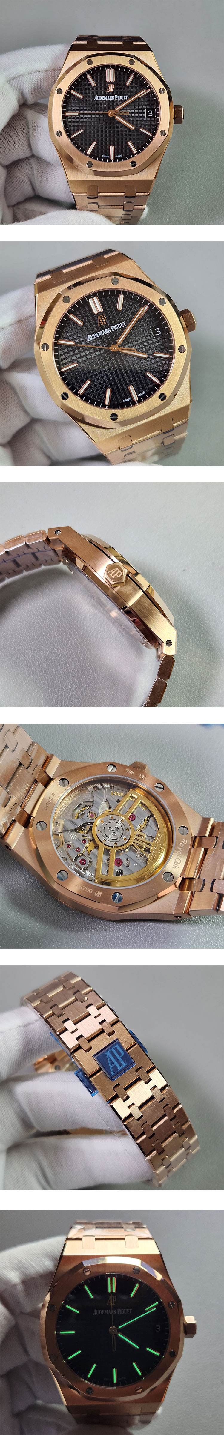 高精度オーデマピゲ時計コピー オーク Automatic ,Ref.15500OR.OO.1220OR.01 日付 スーパールミナンス