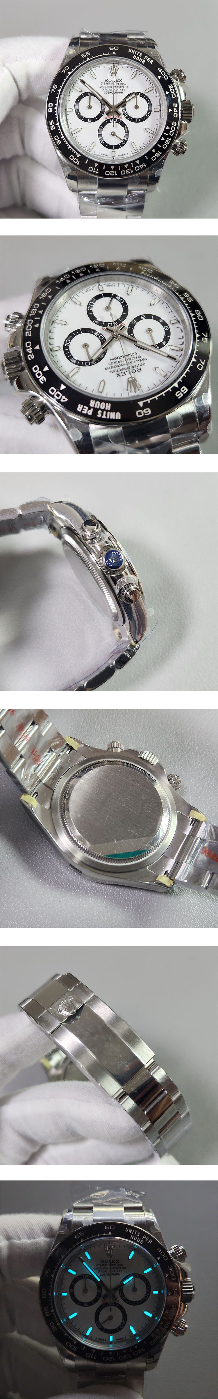 【GM製 ホワイト】 資産性の高いモデル M126500LN-0001 コスモグラフ デイトナ 40mm 4131搭載 クラシックモデル