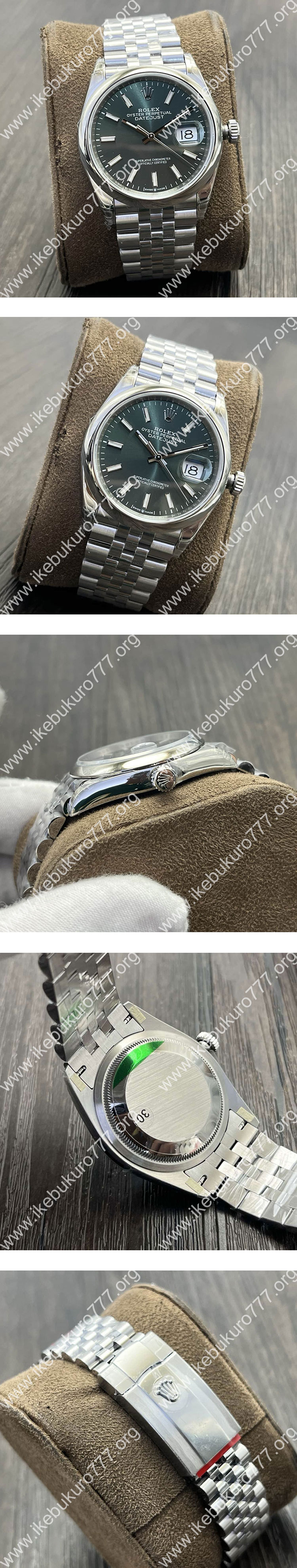 【GM製 3235搭載】ロレックスコピーM126200-0023 デイトジャスト 36mm ミントグリーン 高級腕時計