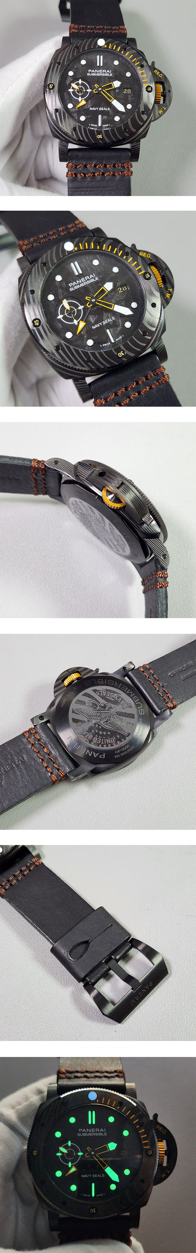 佐川急便 パネライコピー PAM01324 サブマーシブル  Gmt カーボテック ネイビーシールズ 47mm