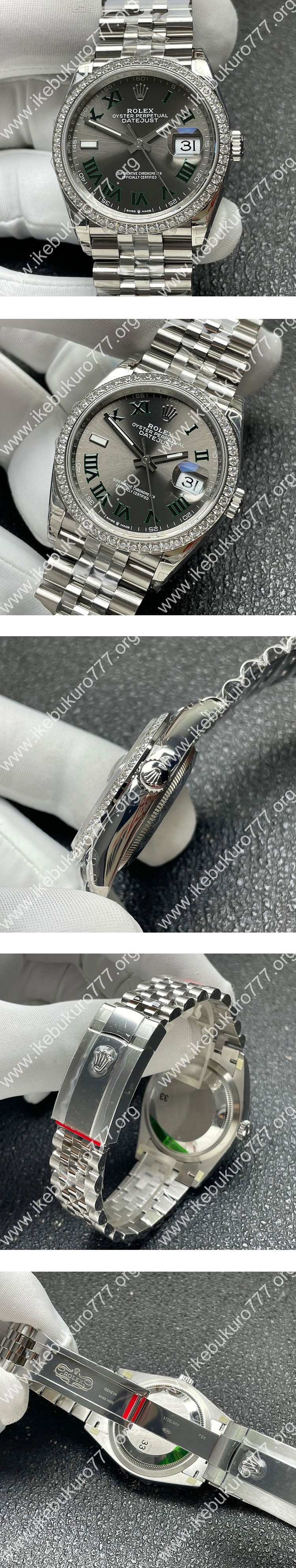 【GM製 3235搭載 】ロレックスコピーM126284RBR-0037 デイトジャスト 36mm グレー 国内大人気商品