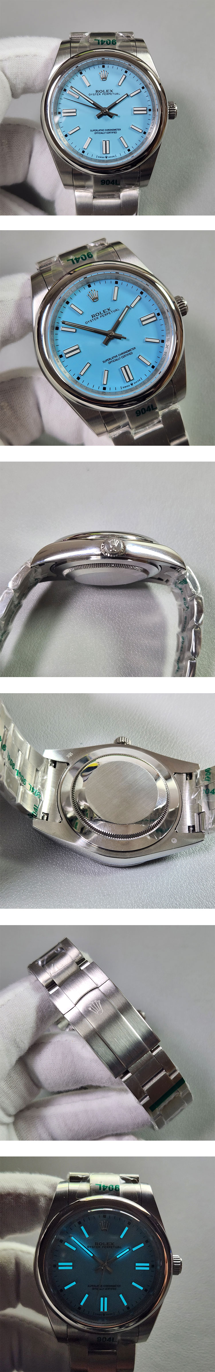素敵な人気ブランド時計コピー ロレックス124300 オイスターパーペチュアル 41mm ターコイズブルー
