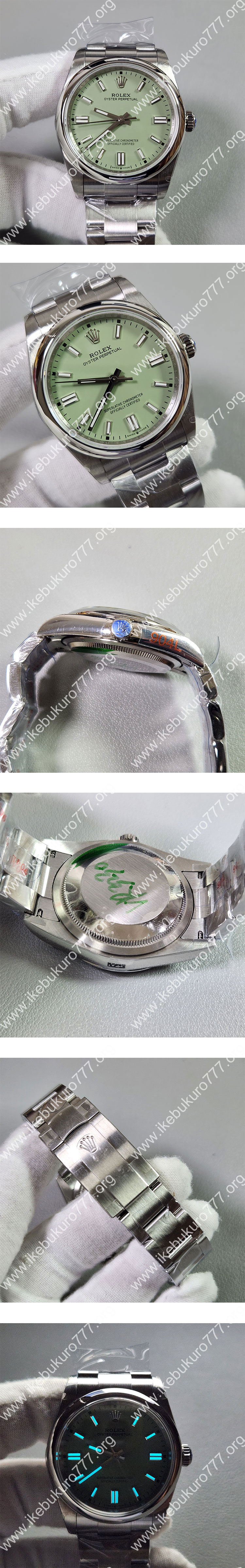 GM製 ロレックスコピー 126000 オイスターパーペチュアル 36mm ピスタチオグリーン 3230搭載 904L