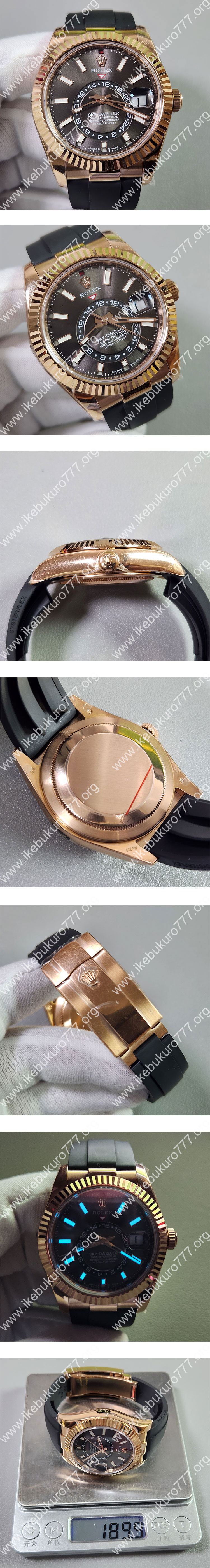 ZF製 加重版ロレックススカイドゥエラー M326235-0006 (42mm スレート 重量190g）
